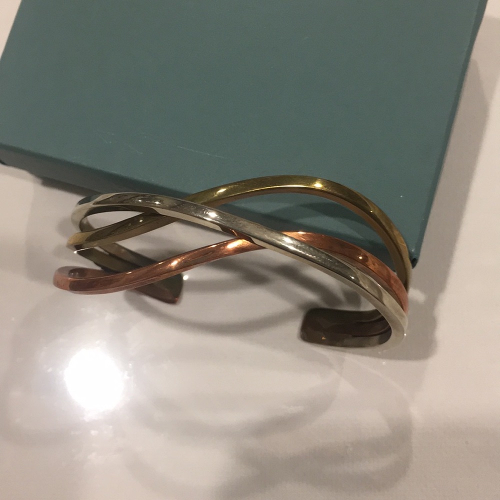 Rose ,gold,white gold bracelet in original box